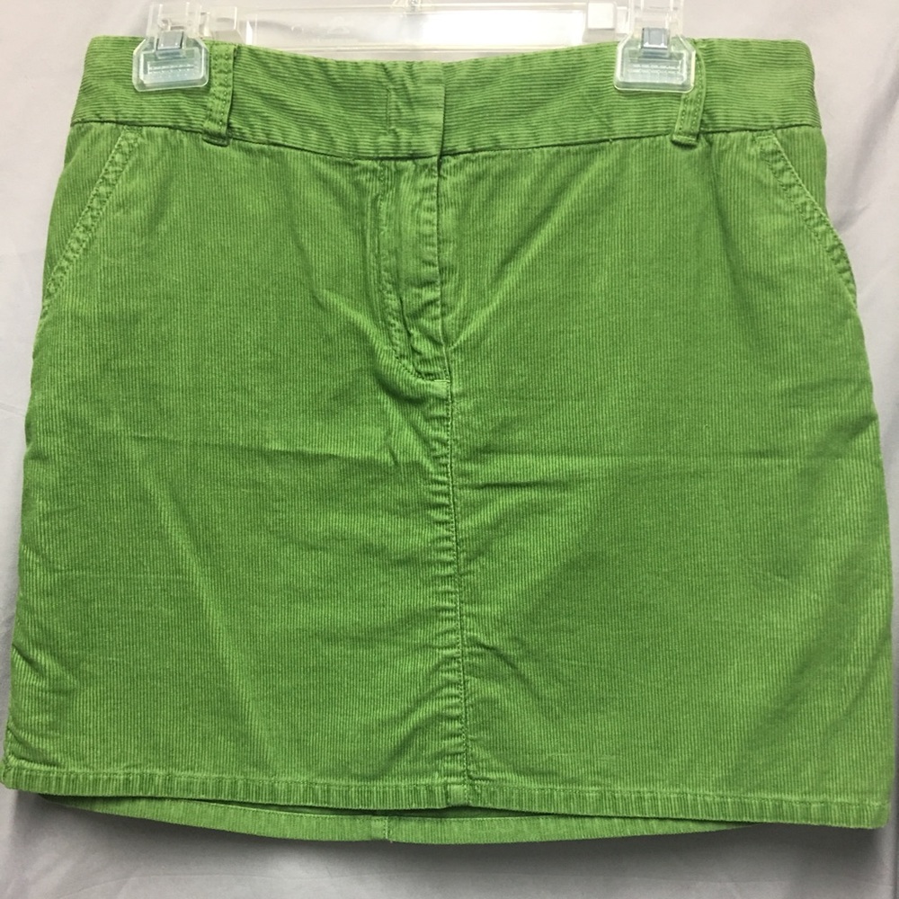 J Crew green corduroy skirt-Size 6
